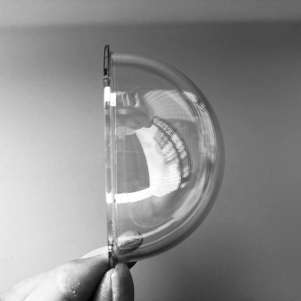 85x45mm Hikvision Samsung CCTV Camera Transparent Protective Cover Outer Clear Glass Protection Dome Mini Hemisphere Shell