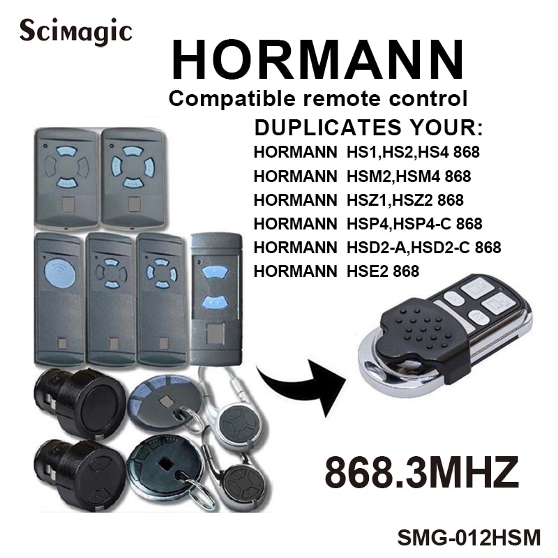 Hormann fjernbetjening 868 mhz fjernbetjening duplikator 868.35 mhz hormann hse 2 hsm 4 868 garageportåbner klon