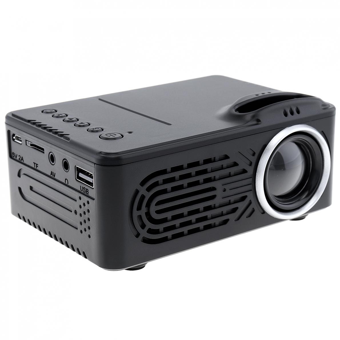 Mini HD Portable LED Homehold Projector Support 80 Inch Large Screen Projection with Remote Control for Home