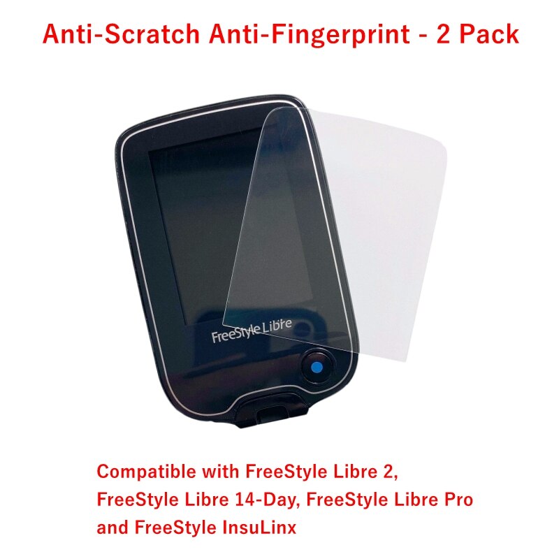 Coque en Silicone Premium pour Freestyle Libre/Freestyle Libre 2, avec film de protection d&#39;écran trempé: Screen Protector