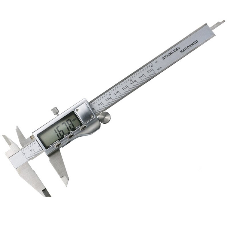 Stainless Steel Digital Display Caliper 150mm Accuracy 0.01 mm Fraction/MM/in High Precision Stainless Steel LCD Vernier Caliper