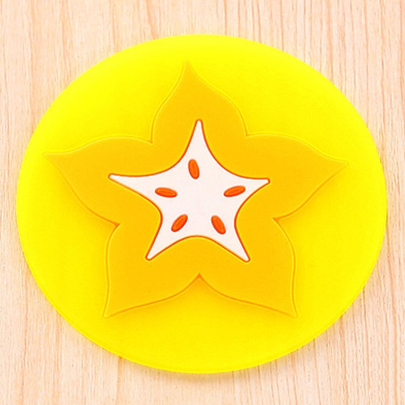Cute Coaster Fruit Shape Silicone Cup Pad Slip Insulation Pad Mat Cup Drink Holder Placemat Mug Stand Home Kitchen Accessories