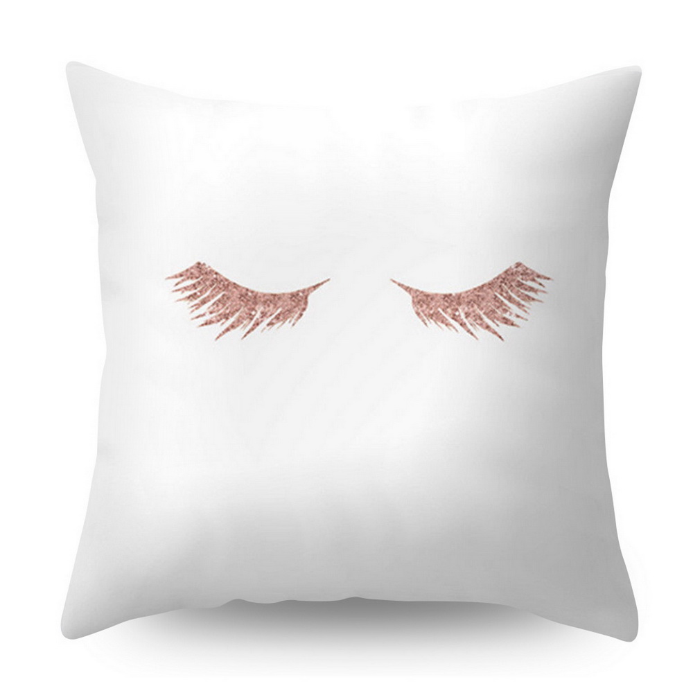 Rose Gold Square Cushion Cover Geometric Dreamlike Pillow Case Polyester Throw Pillow Cover For Home Decor 45x45cm