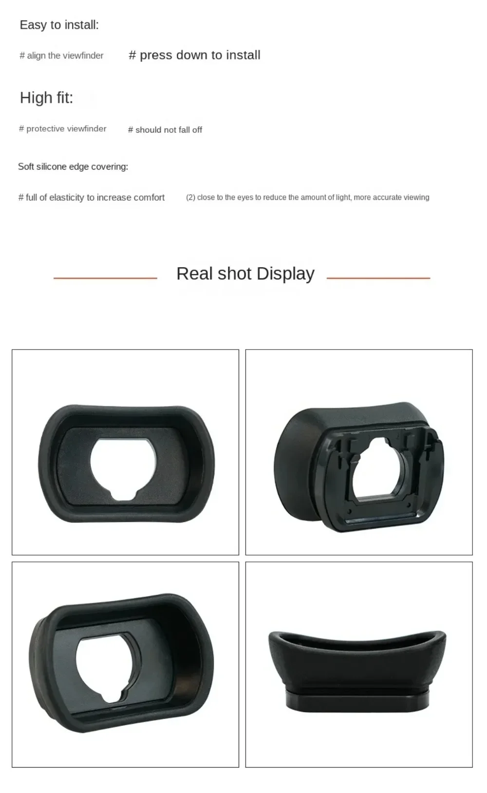 para Fuji Fujifilm EC-XT L ocular visor ocular para XT1 XT2 XH1 XT3 XT4 X-T4 X-T3 X-T2 X-T1 XH1 GFX-50S 100S