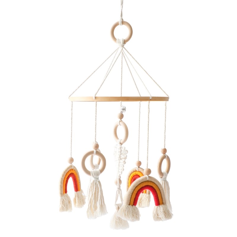 Baby Holz kleine Birdie Bett Glocke Halterung Cartoon Krippe Bett Glocke mobile hängende Rassel Spielzeug Kleiderbügel Baby Krippe Dekoration Access ori