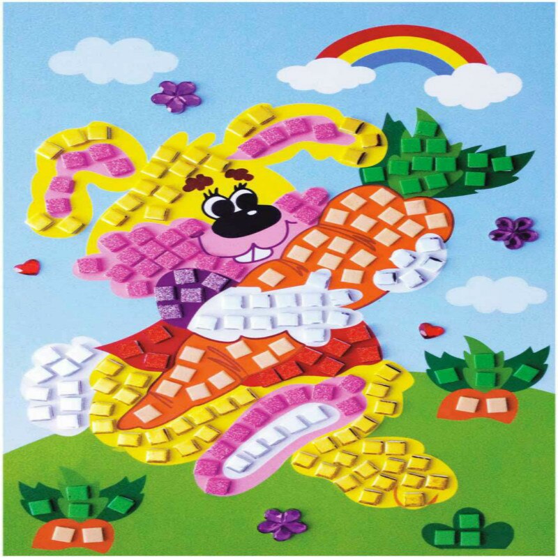 DIY Diamond Stickers Handmade Crystal Paste Painting Mosaic Puzzle Toys Kids Child Stickers Toy Mosaic Crystal Stickers: L6