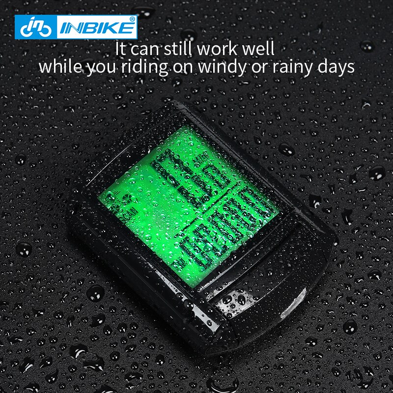 INBIKE Bicycle Computer Multifunction Cycling Odometer Wireless and Wired Stopwatch Waterproof MTB Bike Computer CX408