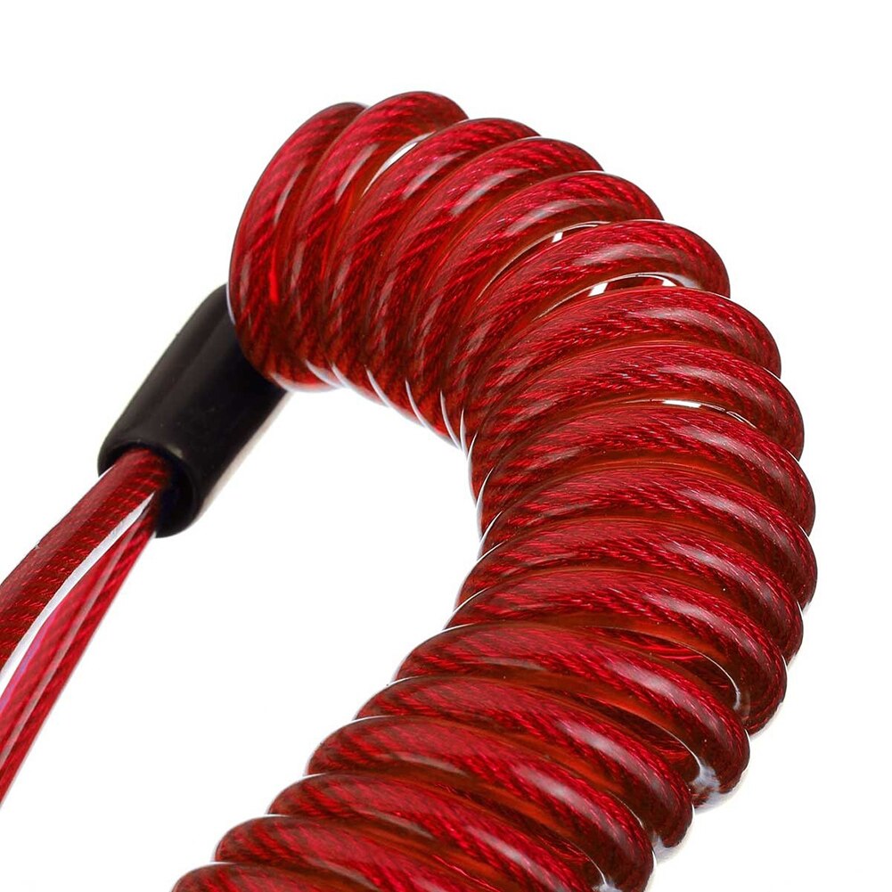 Cuerda de resorte antirrobo de seguridad, Cable de bloqueo de freno de disco de rueda de motocicleta