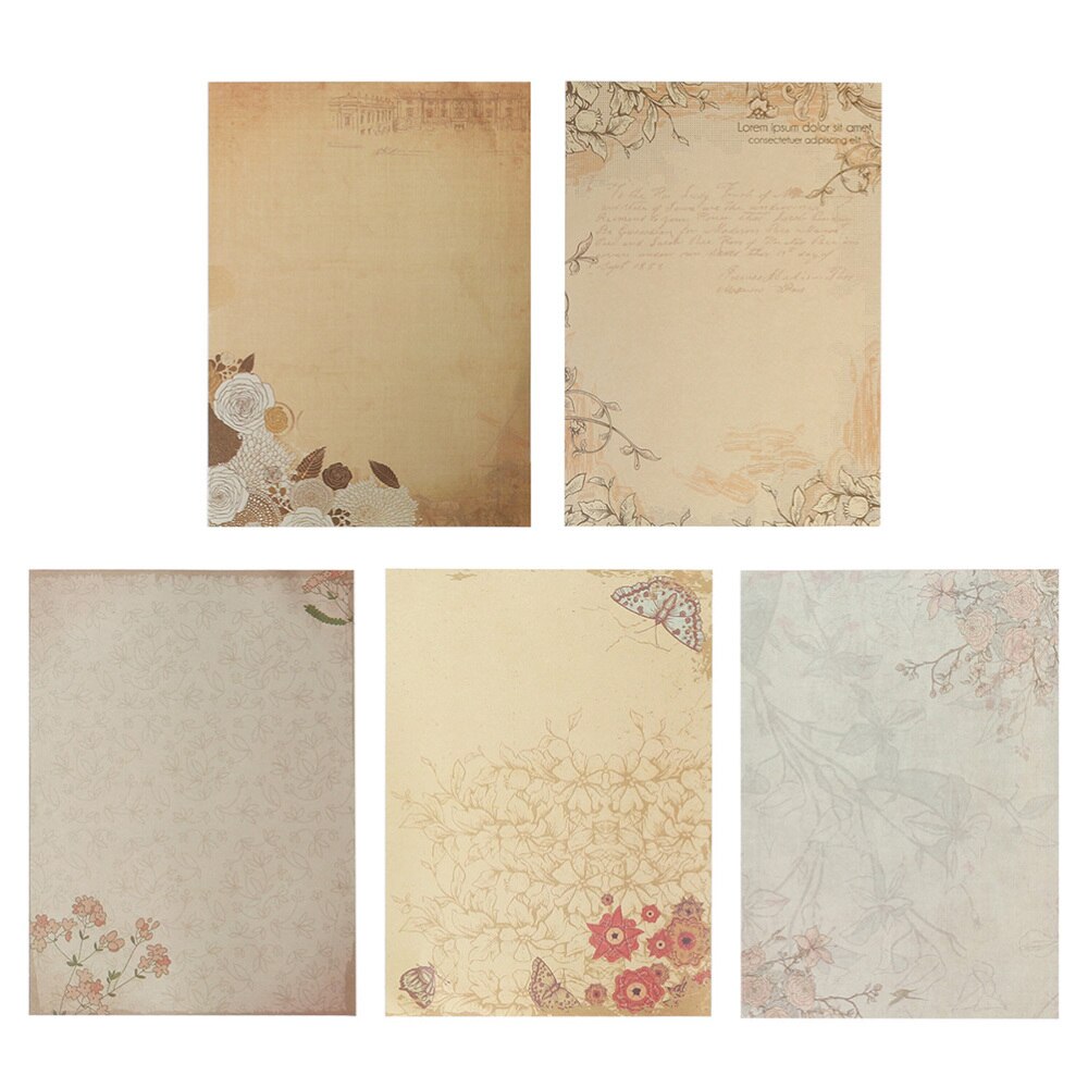 60pcs Vintage Writing Paper Country Style Note Paper Home