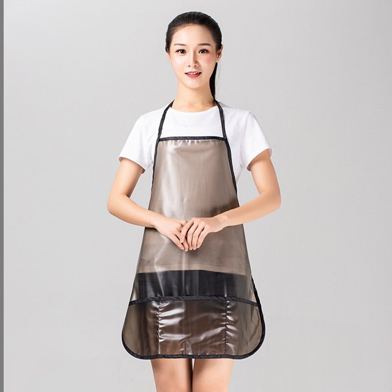 Salon PVC Waterproof Hairdresser Apron Hair Dye Perm Color Tint Barber Cape Gown Wraps Hair Cutting Clothes Styling Tools