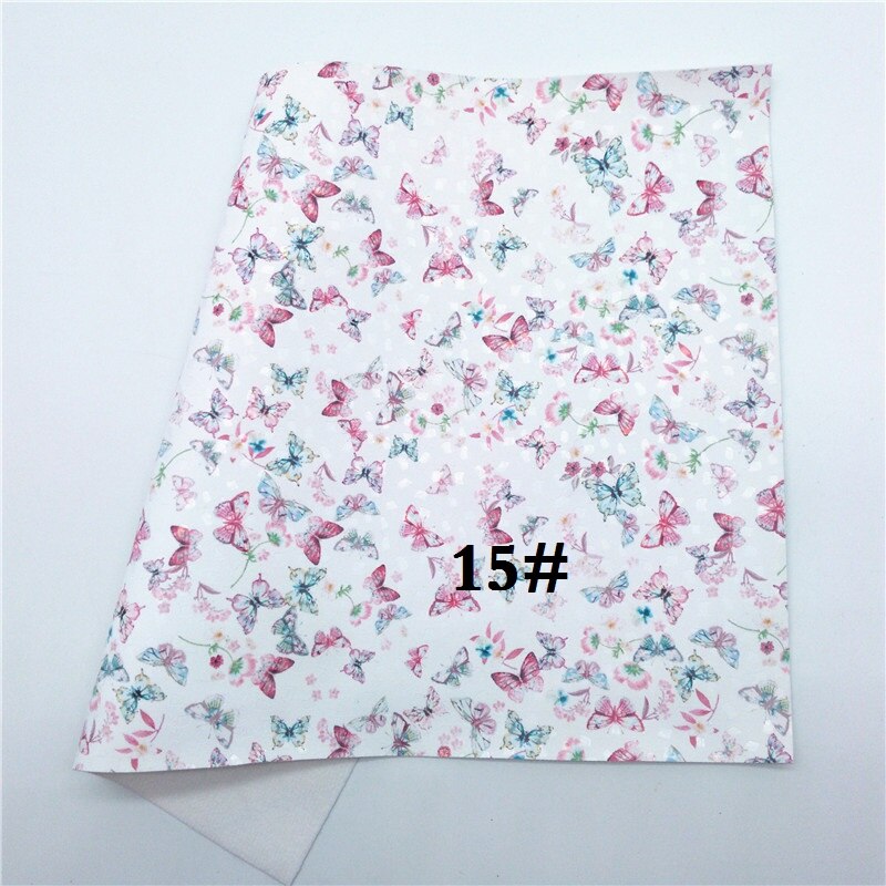Glitterwishcome 21X29CM A4 Size Vinyl Voor Bogen Gedrukt Vlinder Lederen Fabirc Faux Lederen Lakens Voor Bows, GM3028A