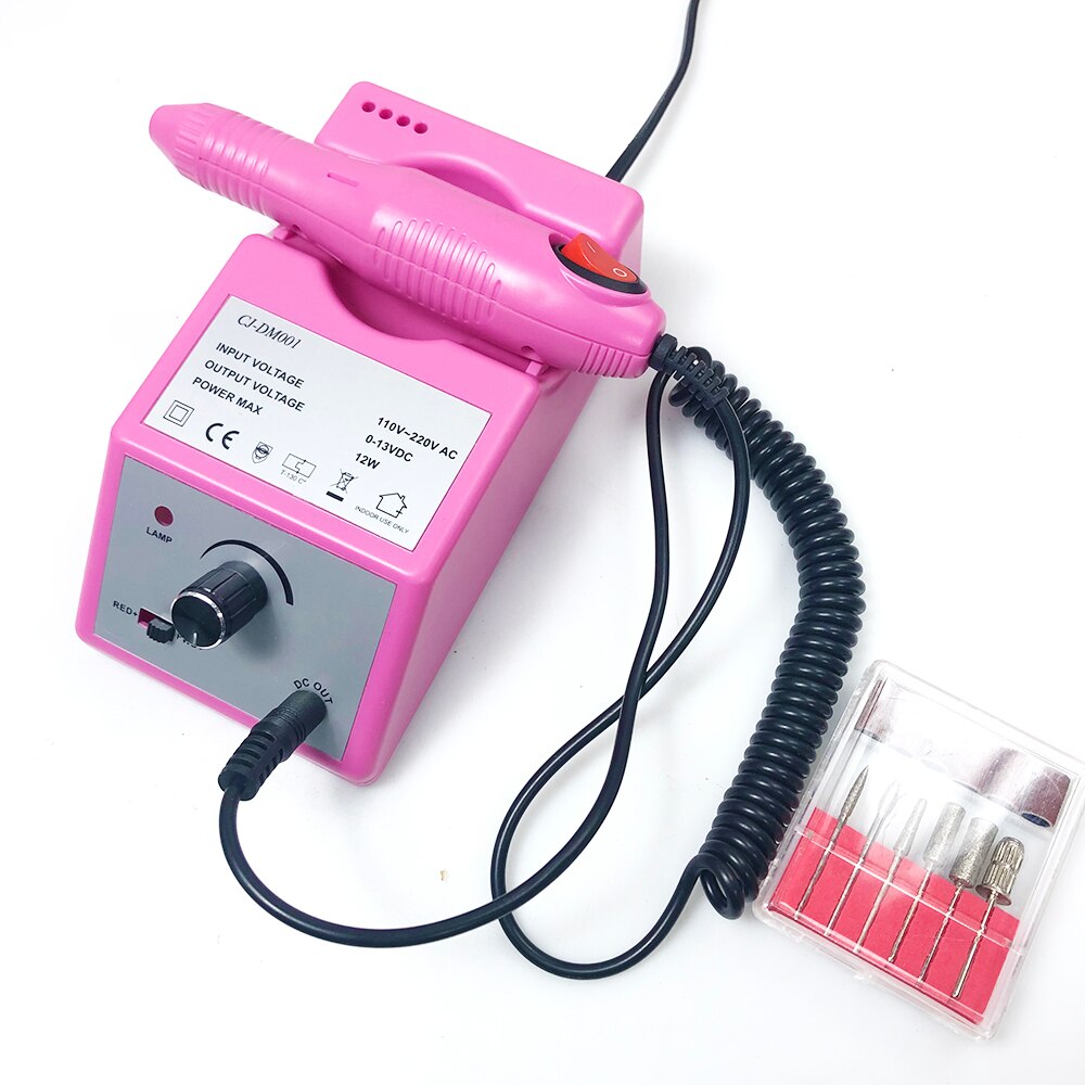 Electric Nail Drill Machine Manicure Pedicure Files Tools Kit &amp; Accessory Nail Polisher Grinding Glazing Machine For Gel Polish: 2000-pink