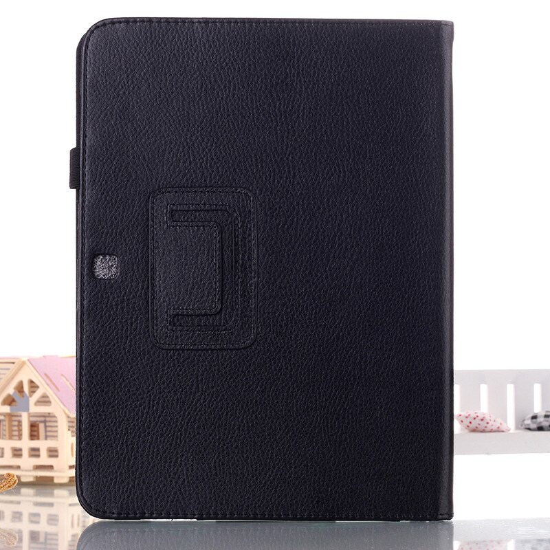 Livre d'affaires housse en cuir pour Samsung Galaxy Tab 3 10.1 P5200 P5210 P5220 tablette: Black
