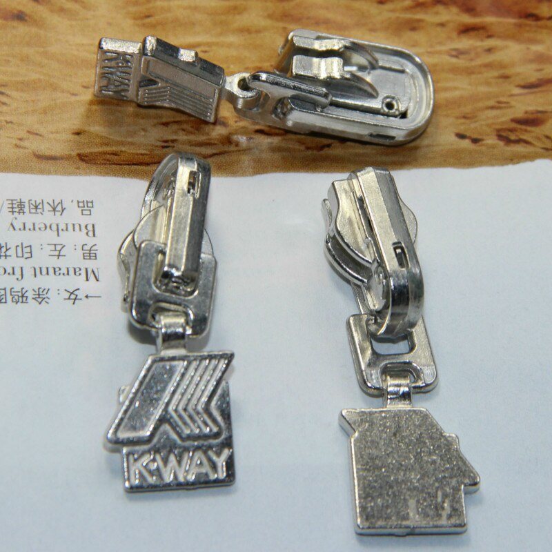 10pcs Nylon Zipper Slider NO.5 Auto Lock reversible double face Rotate Zip Slider: KWAY STYLE