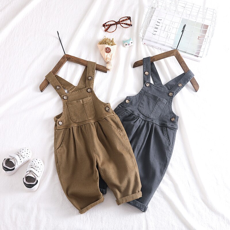 0-4 år babyoverall höstoverall för småbarn babyflicka jumpsuit nyfödda mjuka öppna byxor småbarn hängslen jumpsuits