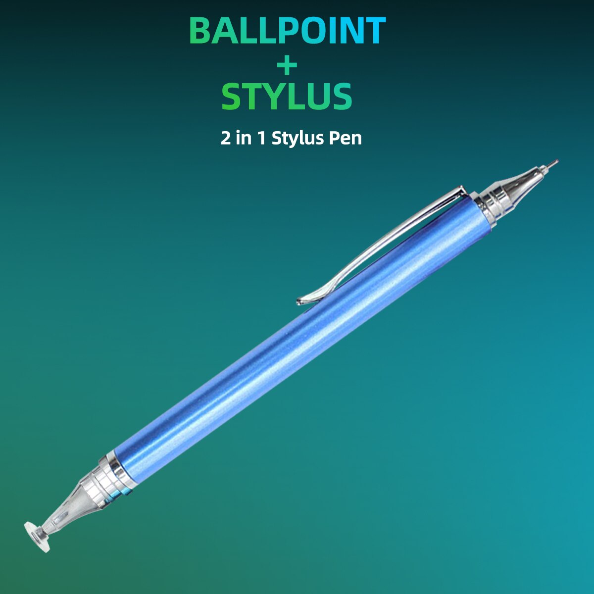 2in1 Stylus Pen for Xiaomi Samsung Drawing Tablet Pens Capacitive Screen Caneta Touch Pen Mobile Android Phone Writing Pen