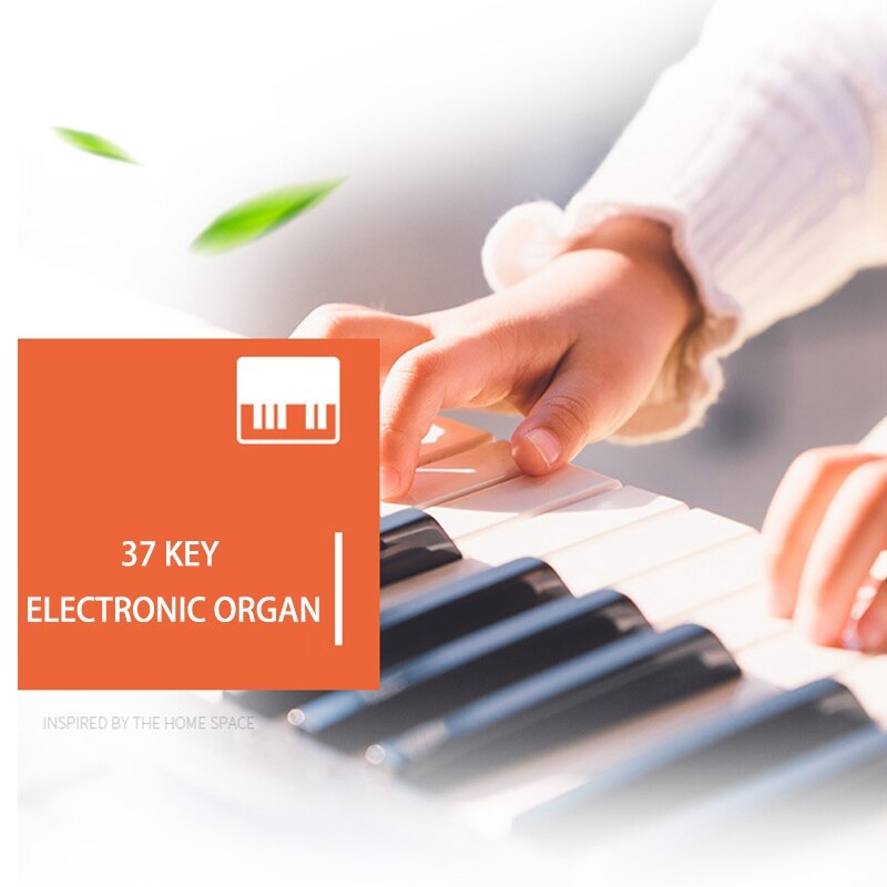 Electronic Piano Multifunctional Mini Electronic Piano with Microphone Children Portable 37 Keys Digital Music Electone Keyboard