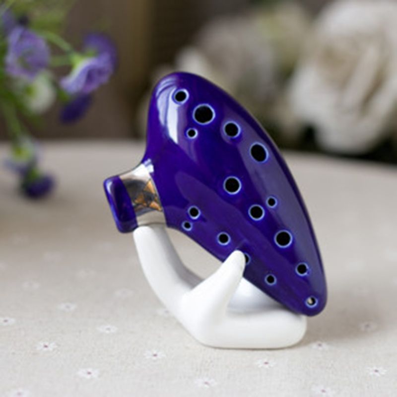 Wit 6/12 Hole Ocarina Collector Keramische Hand St... – Grandado