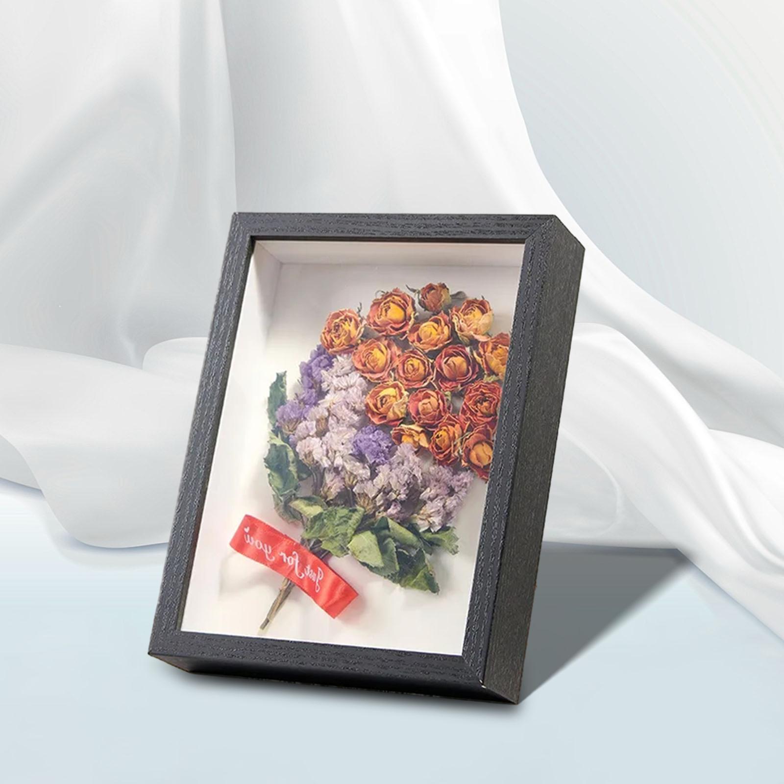 Shadow Box Frame Photo Frame for DIY Artwork Wedding Photos: black