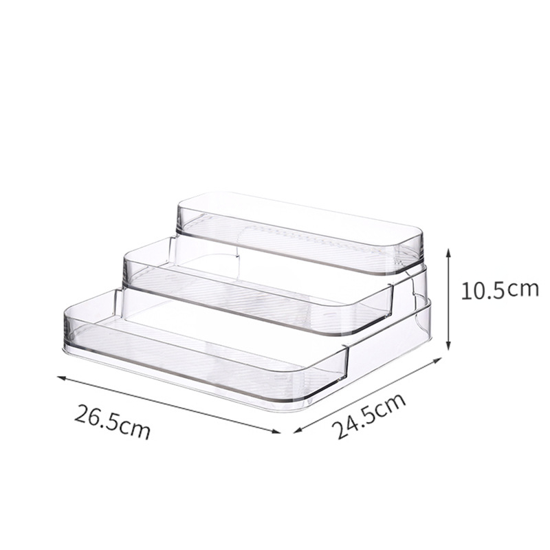 Desktop Parfüm Regal Badezimmer Make-Up Küche Liefert Organizer Box 3-Tier Display Riser Ständer Lagerung Rack Für Puppe Kosmetik: Bronze