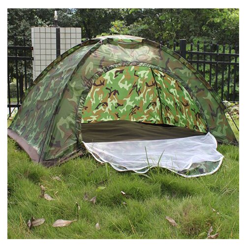 Multiplayer opvouwbare tent, waterdicht, vier seizoenen, glasvezel, voor kamperen in de buitenlucht, camouflage, wandelen