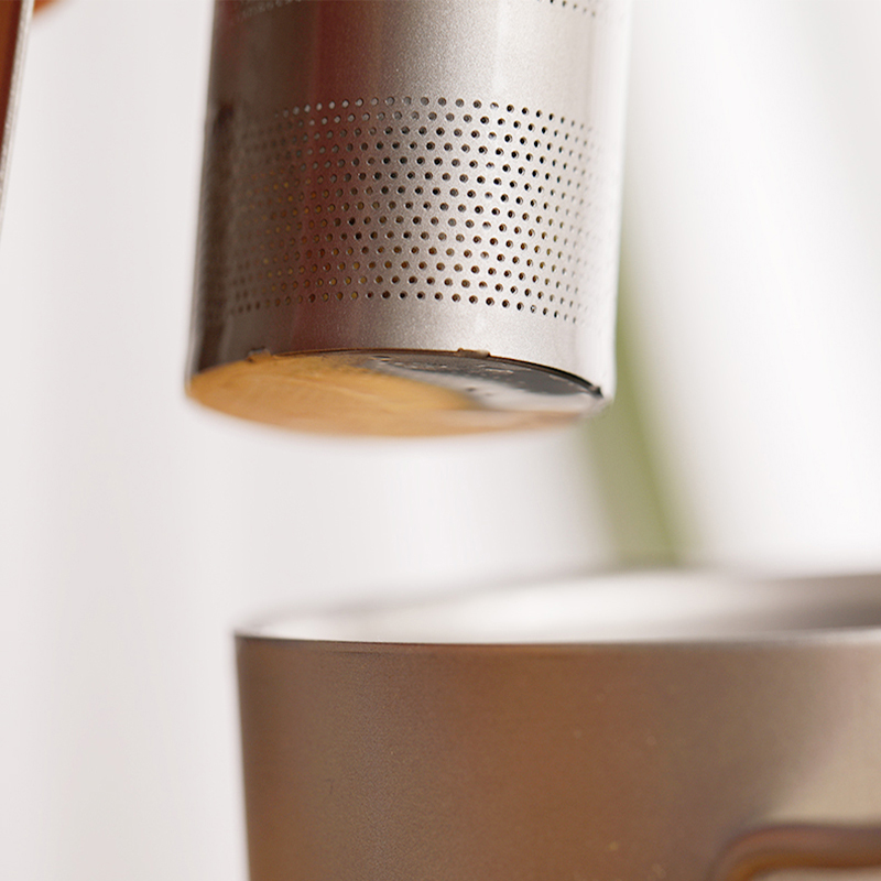 Titanium Tea Strainer Reusable Tea Infuser Tea Strainer Teapot Loose Tea Leaf Spice Tea Filter Kitchen Accessories Handle Clip