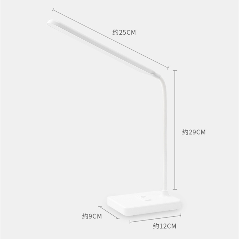 Led stativ skrivebordslampe moderne kontor læsebord lys berøringsafbryder bøjning usb stik i arbejdsdæmper led bordlamper til soveværelse