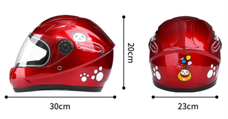 50 to 54 cm motorcykel skoter söt personlighet barn barn hjälm 6-10 år barn röd gul blå safty moto cykelhjälmar