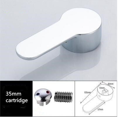 Wasserhahn zink-legierung griff hebel 35mm oder 40mm patrone Schlecht wasserhahn zubehör: Gelb