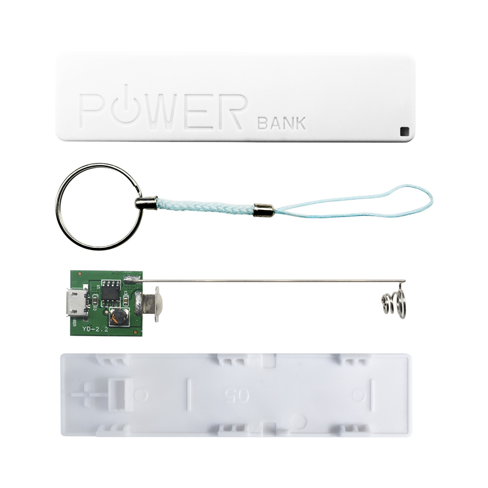 Diy 18650 powerbank behuizingen type-c micro usb powerbank case kit 18650 batterijlader diy box shell kit zwart voor arduino: Geel