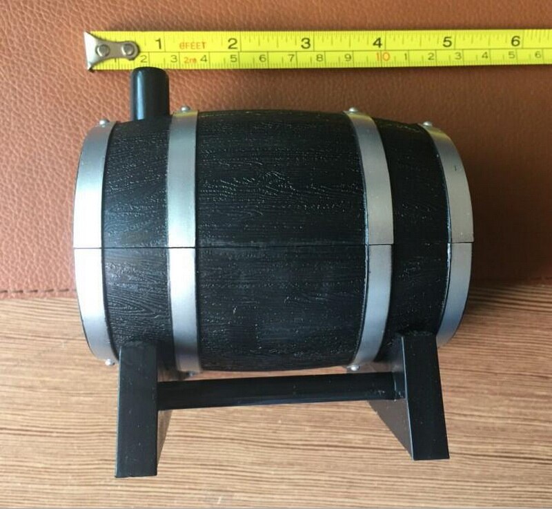 【KATEROSE Wine Barrel Plastic Toothpick Holder Unique Toothpick Box Household Daily Necessities Kitchen Supplies: Black