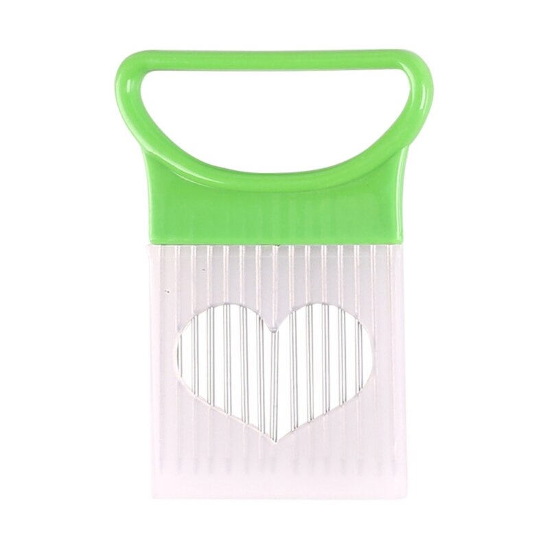 Multipurpose Ui Slicer Tool Met Bescherming Cover Assistent Snijden Ui Insert Apparaat Handleiding Groente Chopper Snijden T8NE: Green