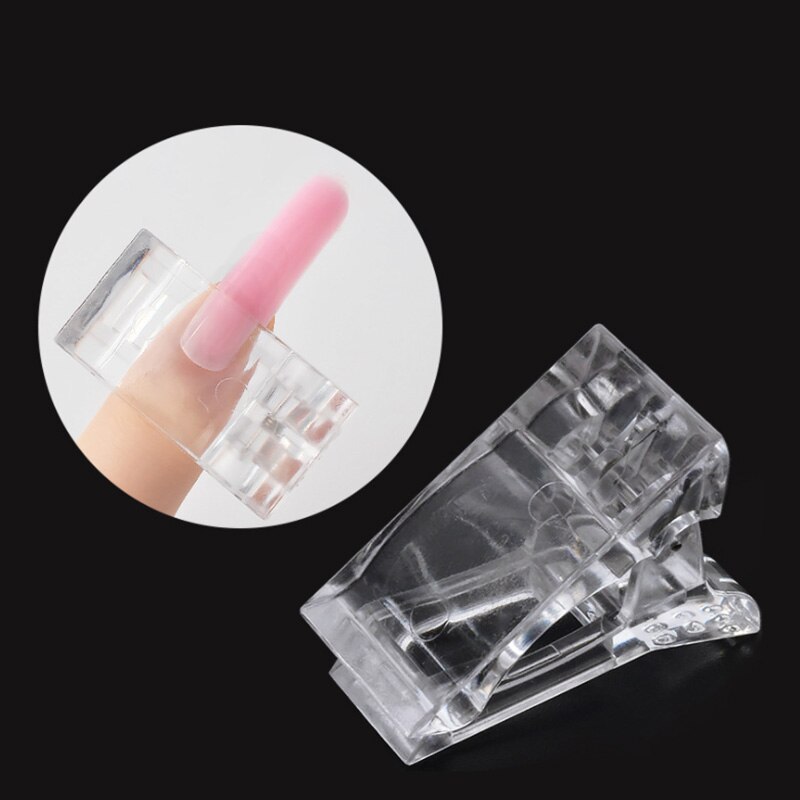 Kynsikärjet klipsi nopeaan rakentamiseen kynsimuodot poly nail art geeli muovinen sormenpidennys uv led rakennuskiinnikkeet tee itse manikyyriin 7