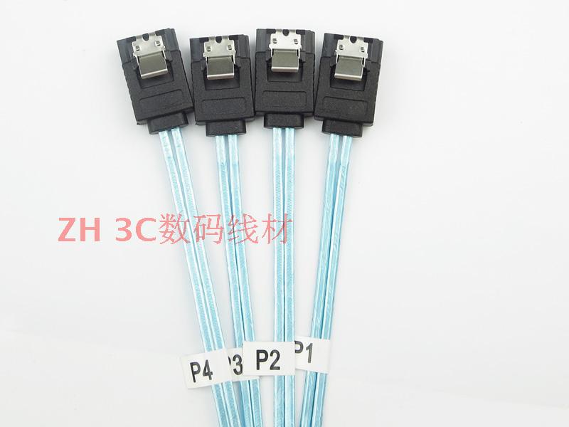 4 geïnstalleerde sata-kabel sata 3.0 vier geïnstalleerde server harde schijf sata datakabel sata 3 iii generatie