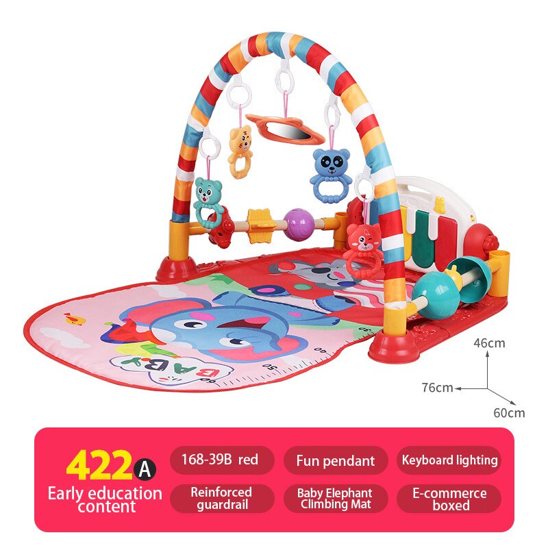 Baby Pedaal Piano Speelgoed Baby Muziek Fitness Frame Pasgeboren 0-1 Jaar Oud Fitness Apparaat Kinderen Educatief Mat voor Baby &#39;S: F