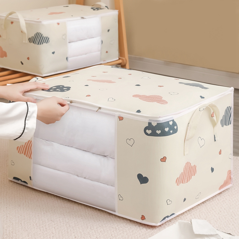 Decke-Kleidungs-Aufbewahrungstasche, großes FassungsvermöGen, Bettdecke, Decke, Sortierbeutel, staubdichter Schrank, Unterbett-Aufbewahrung, feuchtigkeitsbeständiger Organizer