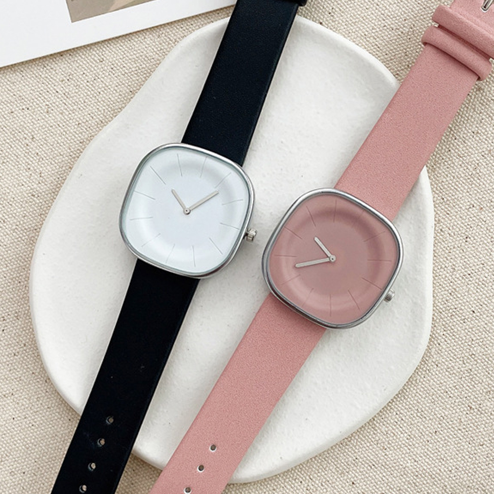 Minimalistisk klocka dam casual quartz damklockor kvinnlig klocka läder relogio feminino часы женские