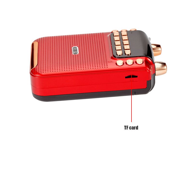 10w tuki 3 18650 akku bluetooth megafonikaiutin tf usb fm radio äänen tallennustoiminto äänenvahvistin