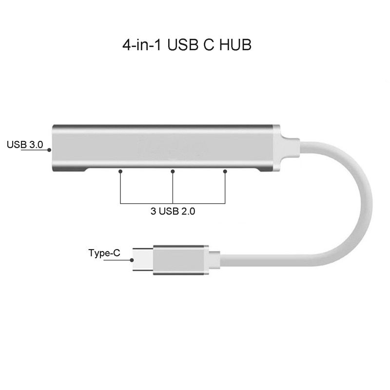HUB USB type-c 3.0 avec répartiteur Thunderbolt 3 USB-C, adaptateur de Dock OTG pour Macbook Air M1 Pro 13 15 MI HUAWEI Matebook