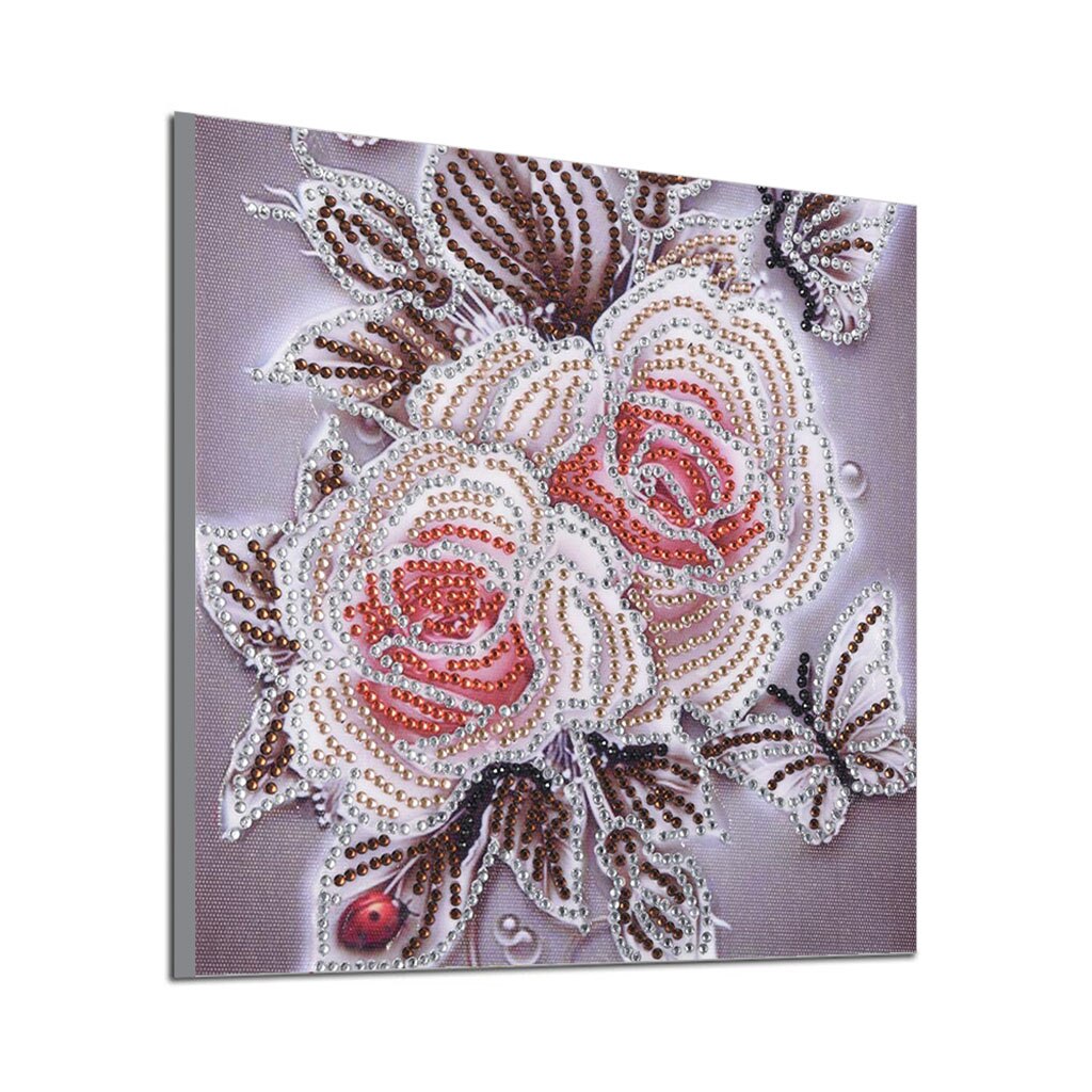 Forma especial DIY 5D pintura diamante Kit diamantes de imitación artesanía Artes de bordado decoración de pared del hogar 25x25cm