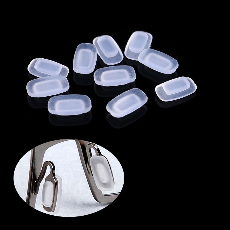 5 Paires/lot Inséré Silicone Carré Airbag Plaquettes Souples Sur Lunettes Lunettes À Fentes Accessoires