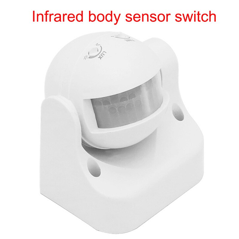 Interruptor de Sensor de 180 ° para exteriores, esférico, a prueba de lluvia, a prueba de polvo, PIR, Sensor infrarrojo de cuerpo humano