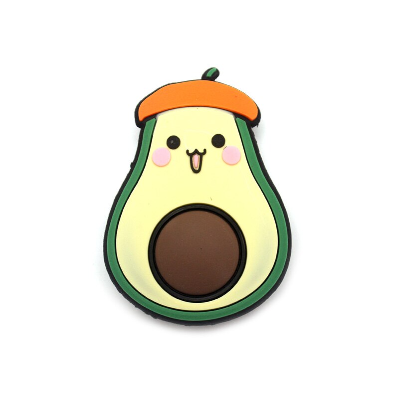 Avocado And Dog Footprints Flower Plastic Fold Mobile Phone Finger Ring Holder For All Brands Phone Men And Women Samsung Iphone: 9