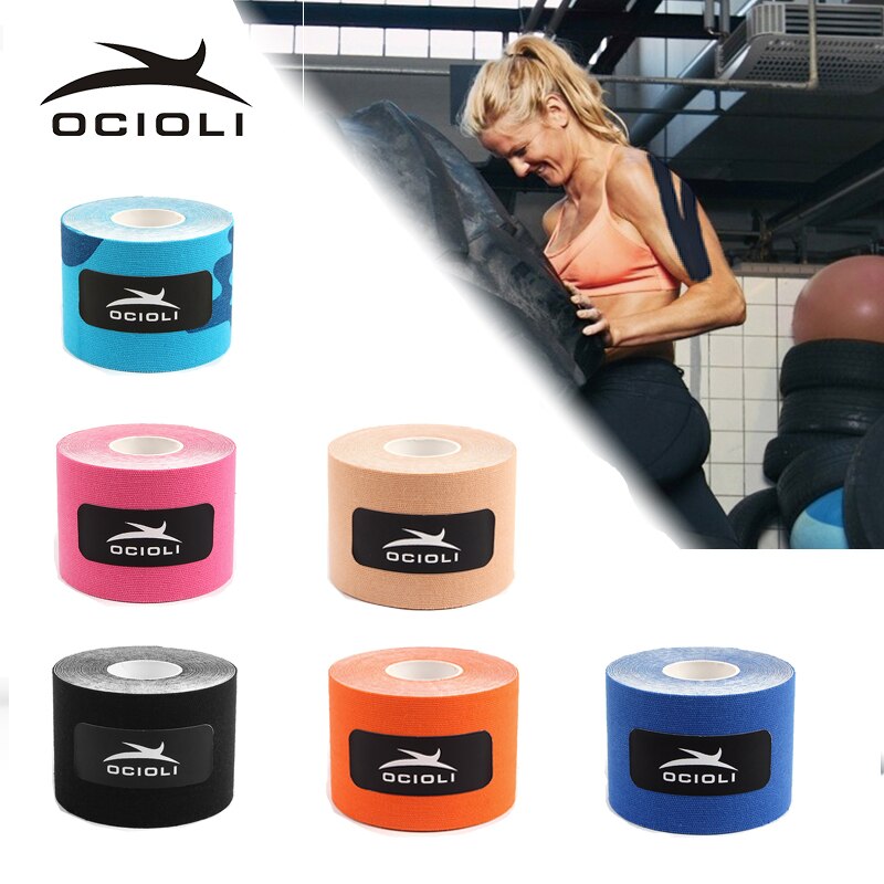 Kinesiologie Tape Baumwolle Elastic Band Fitness Kinesiologie Band Sport Band Basketball Unterstützung Pflege Knie Bandage