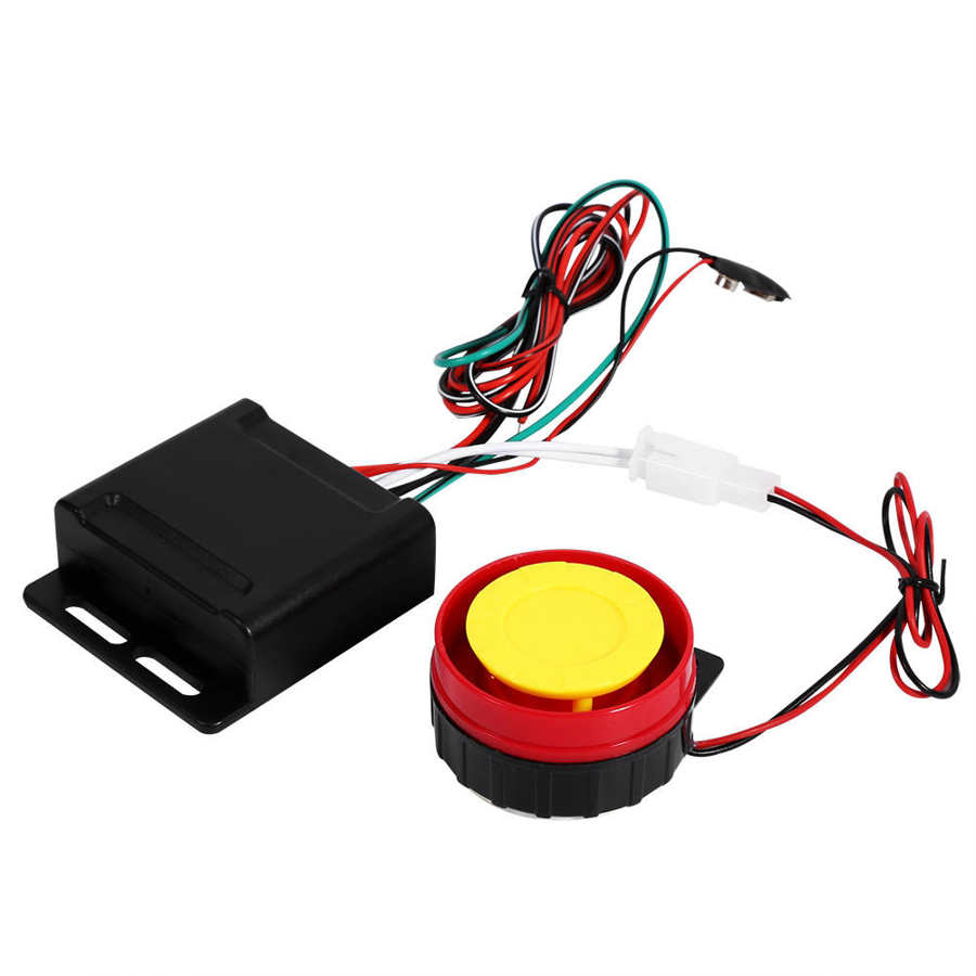 Motorcycle Bike Anti-theft Security Alarm System Remote Control 12V