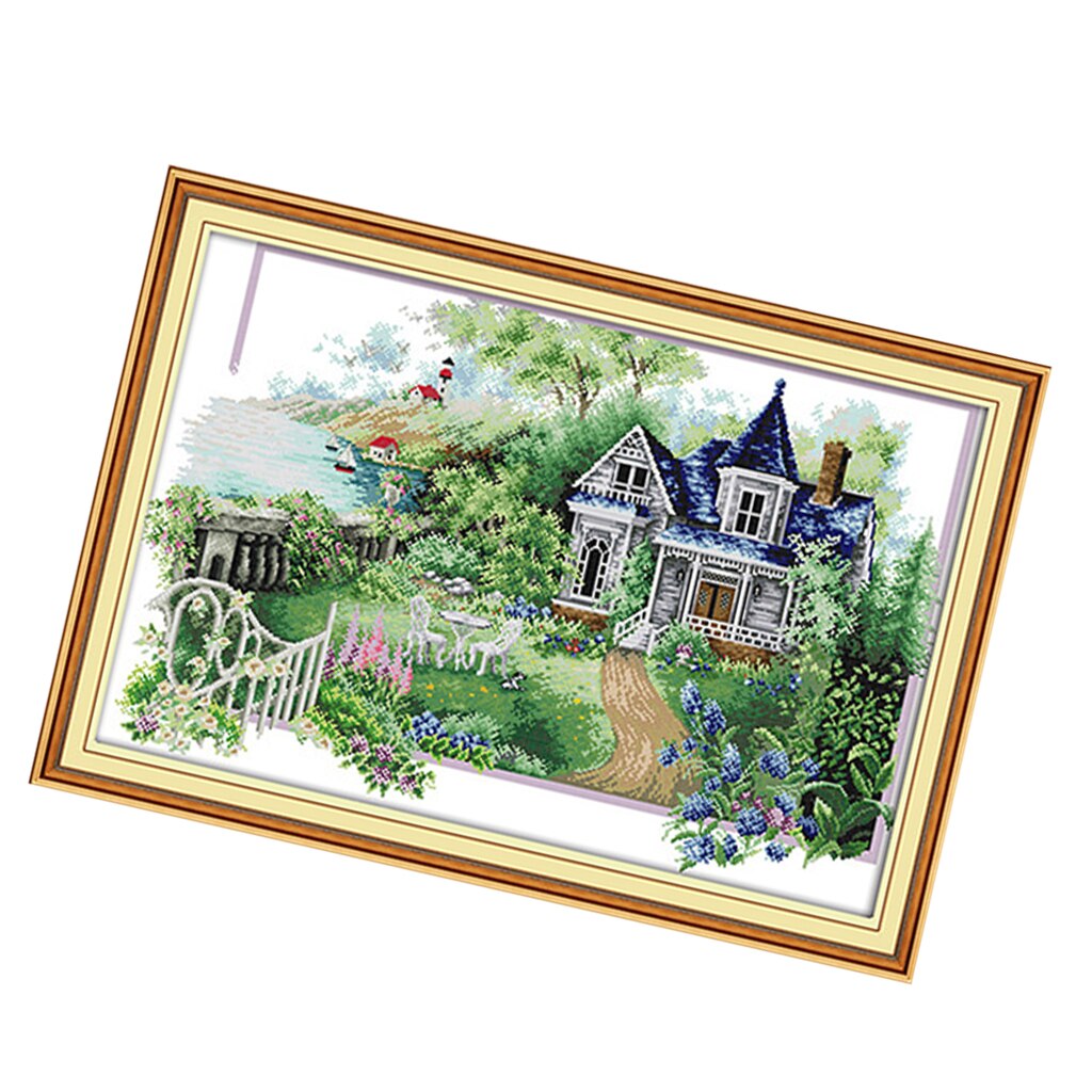 Dimensions Needlecrafts Counted Cross Stitch Kits Summer Villa Cross Stitch Set