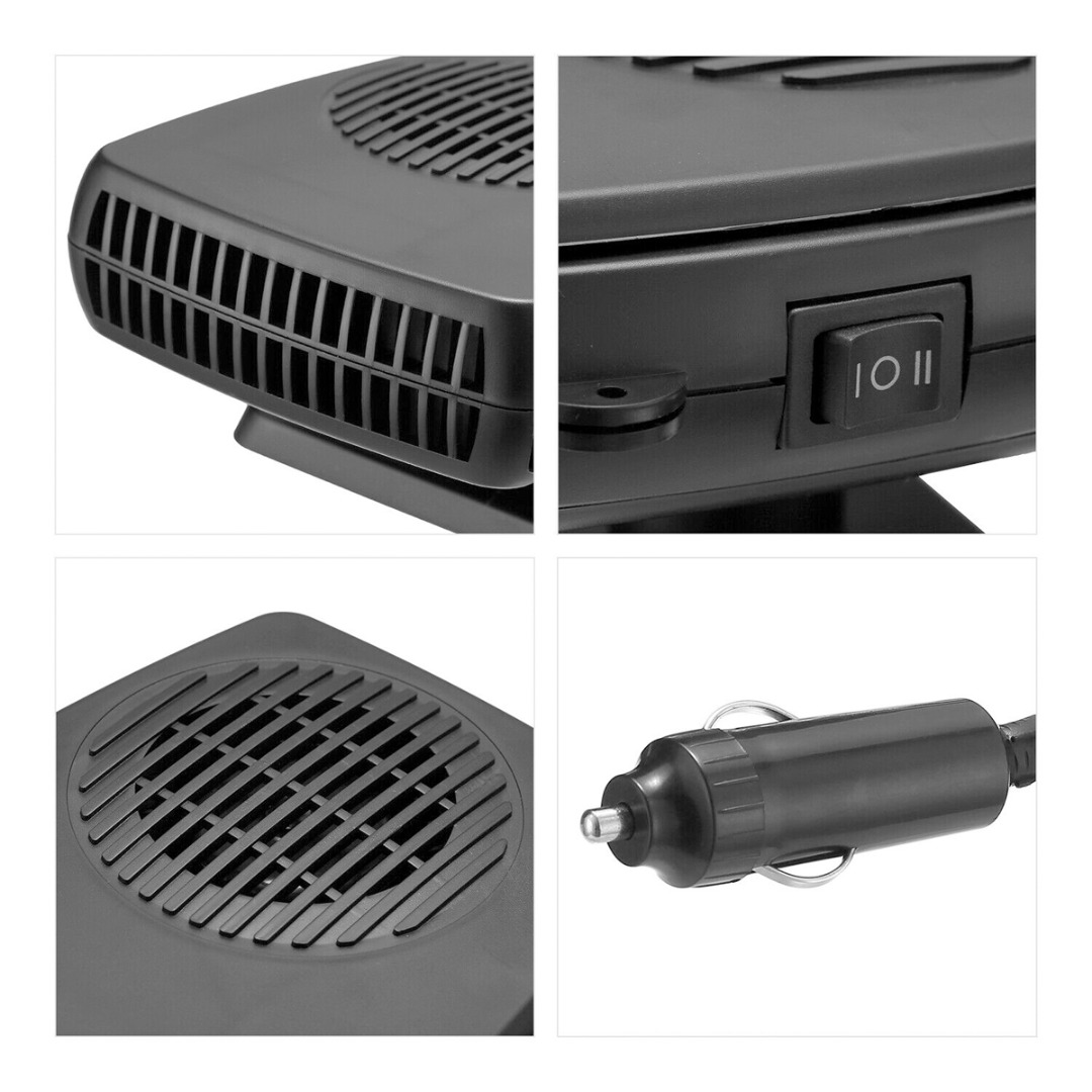 Dc 12V 200W Draagbare Auto Heater Defogger Ontdooier Voorruitverluchting Verwarming Ventilator Draagbare Auto Voorruitverluchting