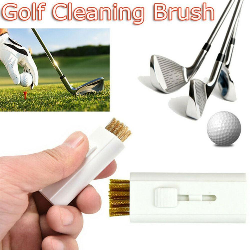 Golfklub børste golf rille rengøringsbørste 2 brug golf putter kile kugle rille rengøringssæt gof tilbehør