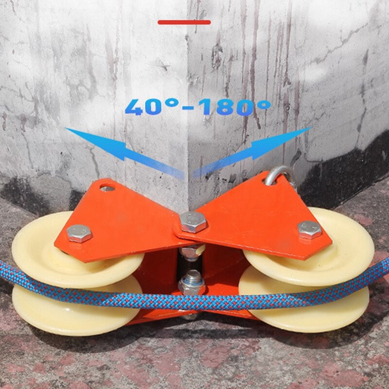 Rock Climbing Rope Edge Protector Rolling Rope Anchor Guard Roller Smooth Roofing Caving Mountaineering