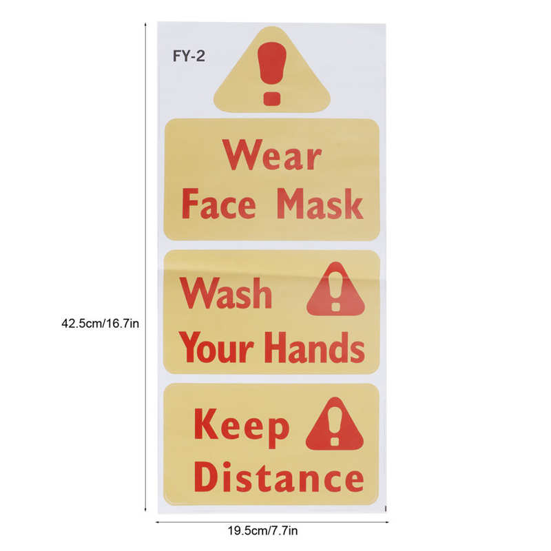 wall stickers for kids rooms wall Warning Signs Wall Sticker Caution Warning Decals DIY Kitchen Shop Window Decor Wall